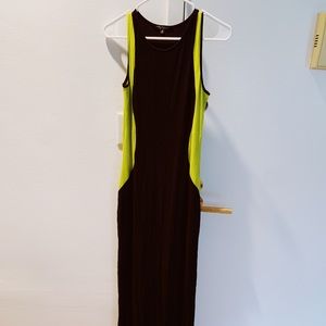 Green Envelope maxi dress